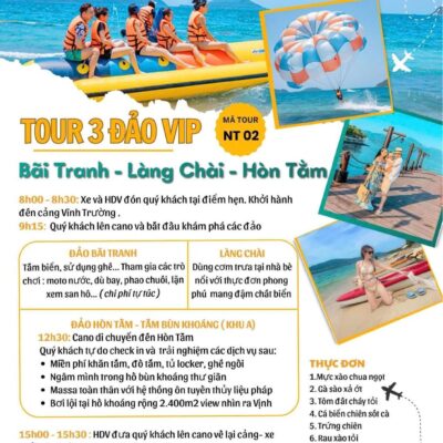 Tour 3 Đảo Vip NT 02