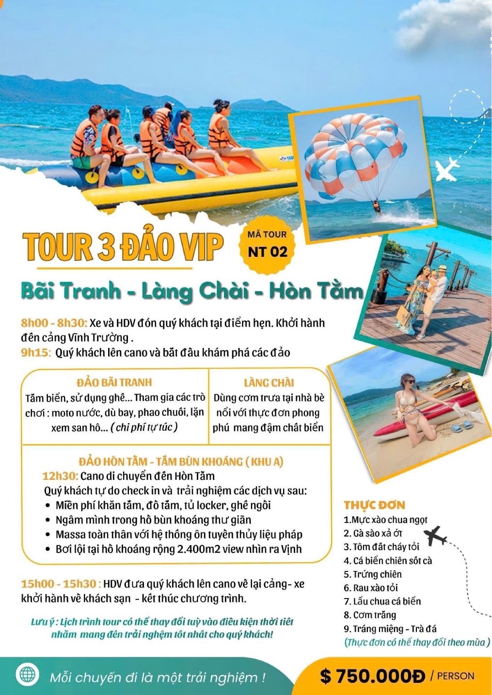 Tour 3 Đảo Vip NT 02